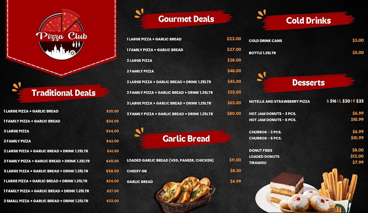 Menu Pizza Club Craigieburn-1